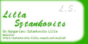 lilla sztankovits business card